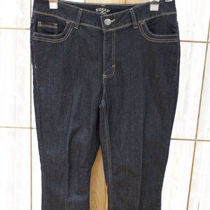 Lee Riders Women Blue Jeans SZ 18P Cotton blend Stretch Curve